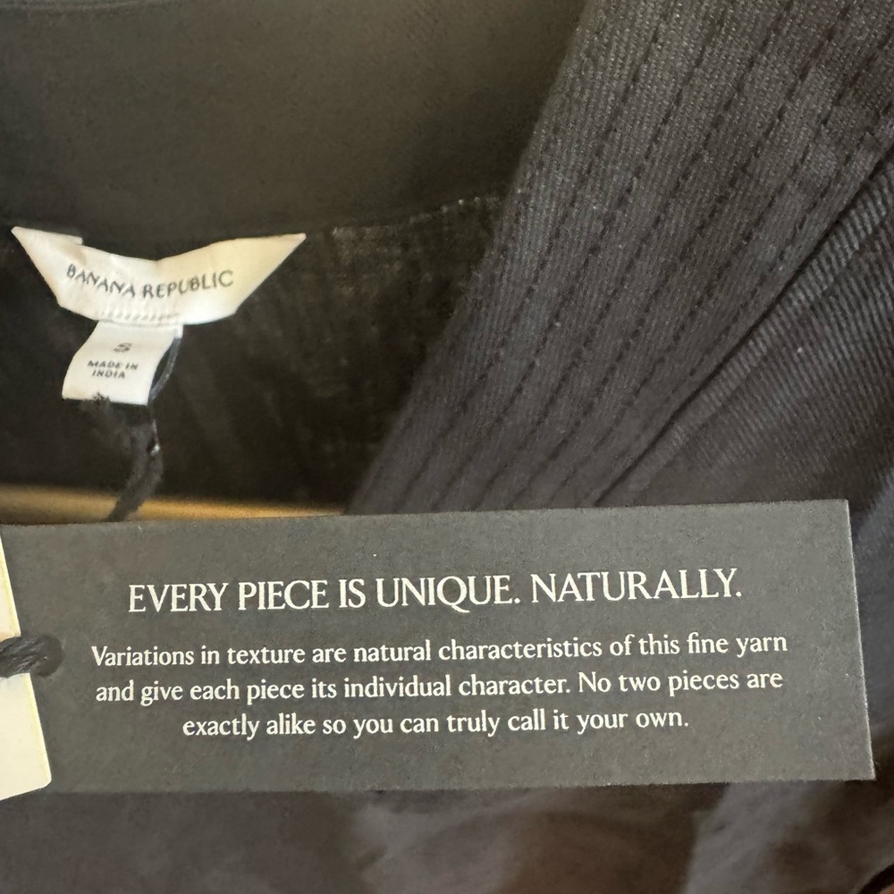 Banana Republic Black Linen Top - Picture 6 of 10